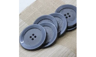 6 Boutons / 50MM / Noir