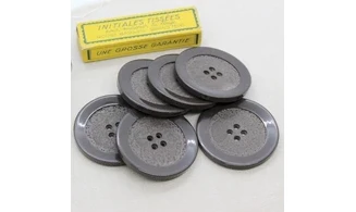 6 Boutons / 50MM / Marron