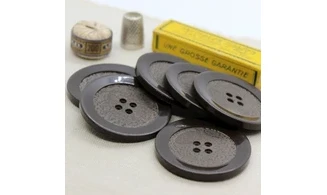 6 Boutons / 50MM / Marron