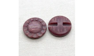 6 Boutons / 22MM / Fleur Rouge