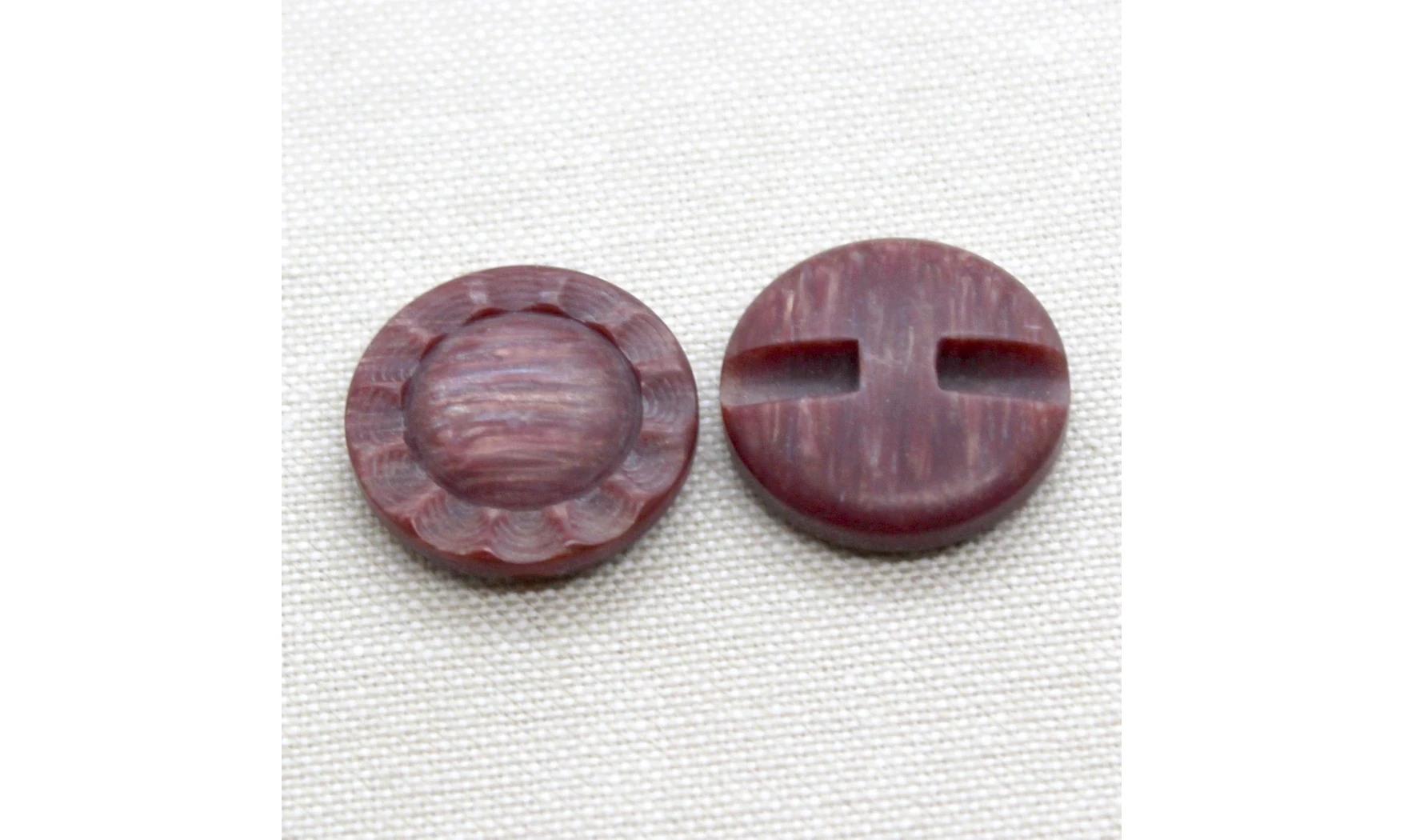 6 Boutons / 22MM / Fleur Rouge