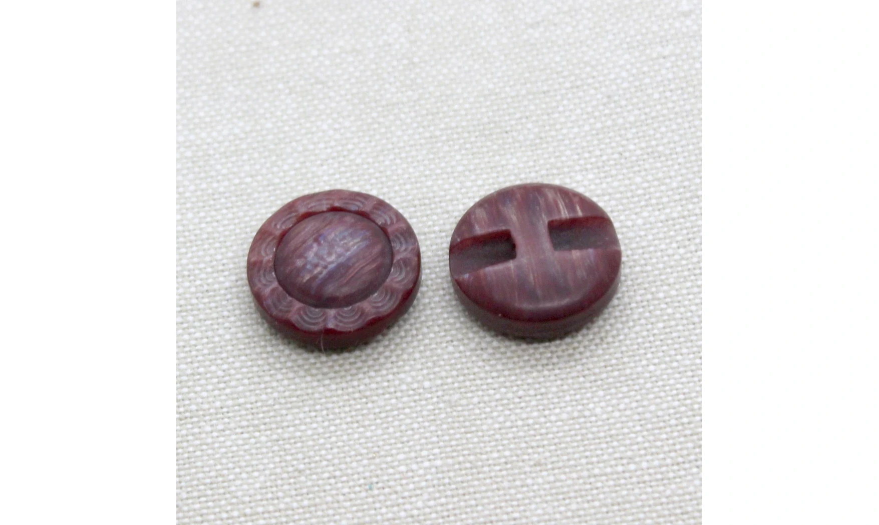 6 Boutons / 18MM / Fleur Rouge