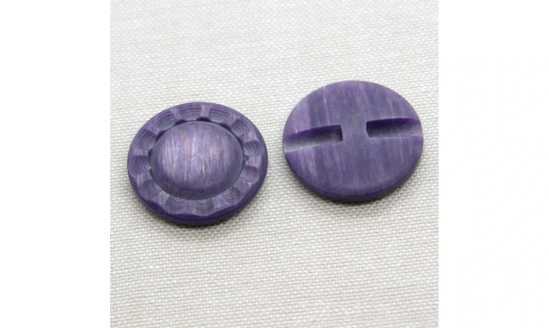 6 Boutons / 27MM / Fleur Violet