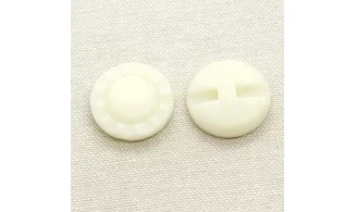 6 Boutons / 22MM / Fleur Crème