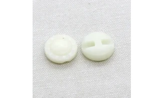 6 Boutons / 18MM / Fleur Crème