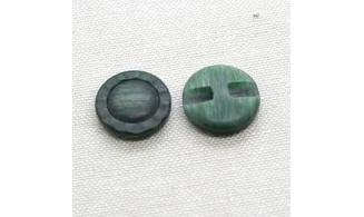 6 Boutons / 18MM / Fleur Vert