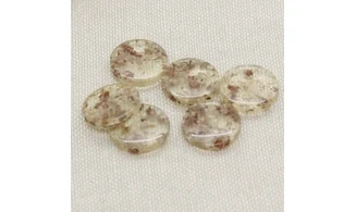 6 boutons / 14MM / Brun