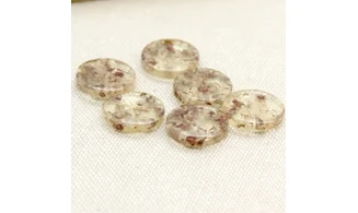 6 boutons / 14MM / Brun