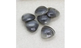 6 Boutons / 16MM / Triangle Gris nuancé