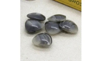 6 Boutons / 16MM / Triangle Gris nuancé