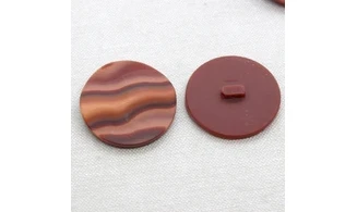 6 Boutons / 35MM / Rouge "Vagues"