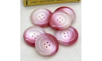 6 boutons / 30MM / Rose dégradé