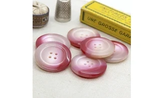 6 boutons / 30MM / Rose dégradé