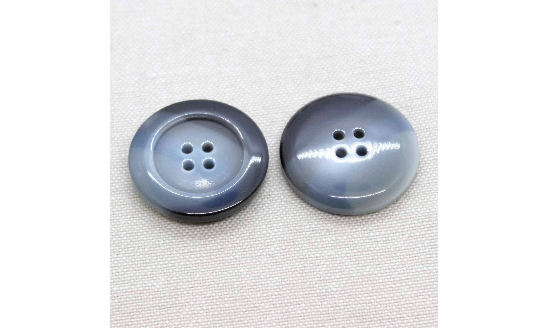 6 boutons / 30MM / Gris bleuté dégradé