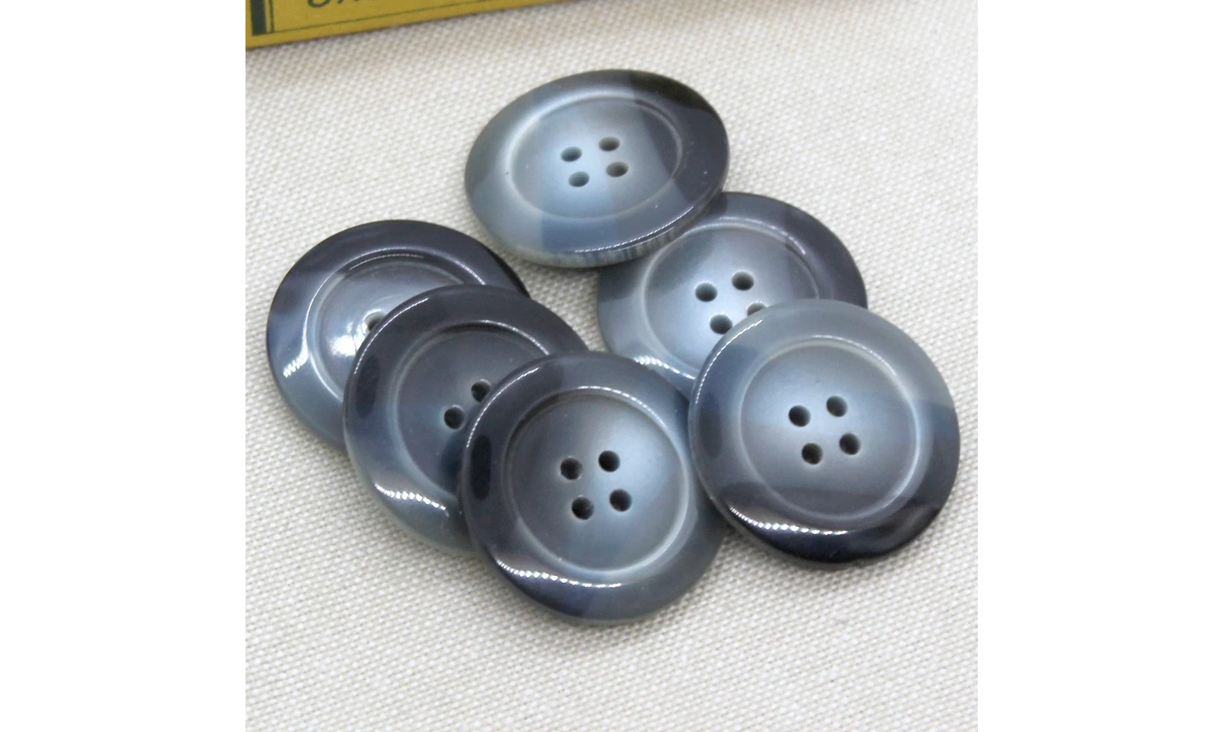 6 boutons / 28MM / Gris bleuté dégradé