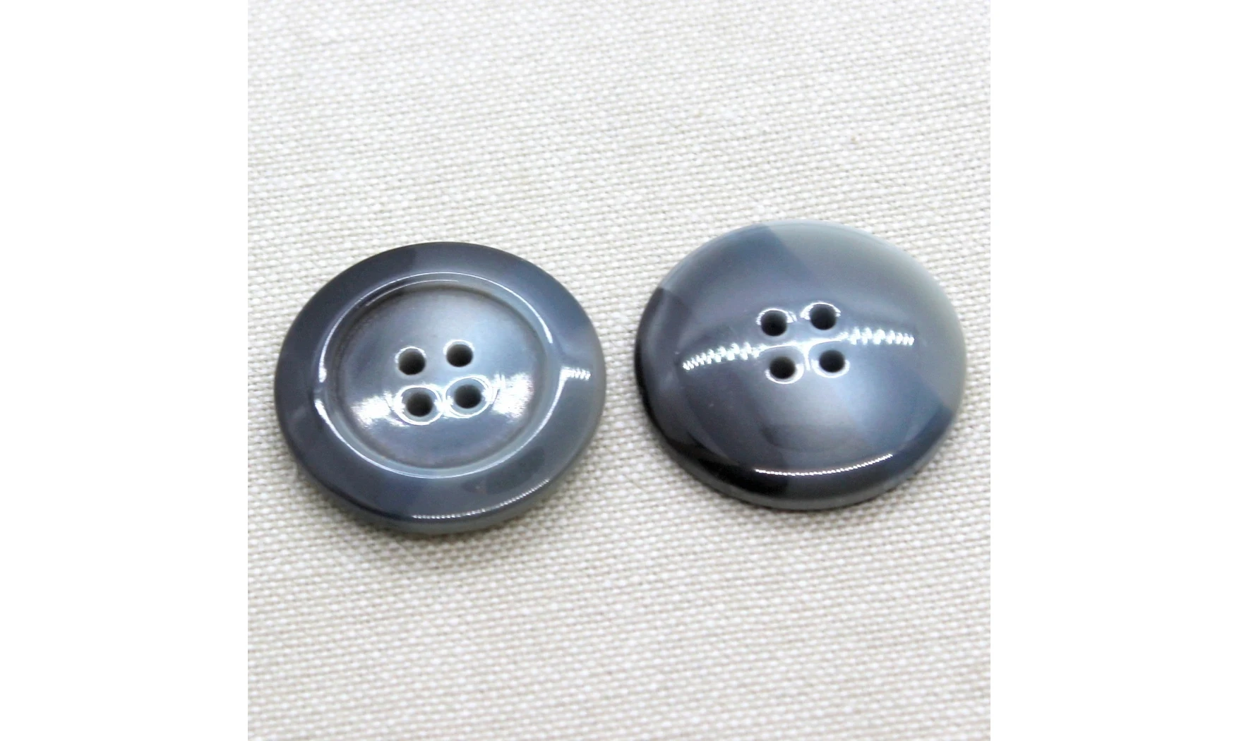 6 boutons / 28MM / Gris bleuté dégradé