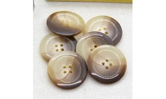 6 boutons / 28MM / Brun dégradé