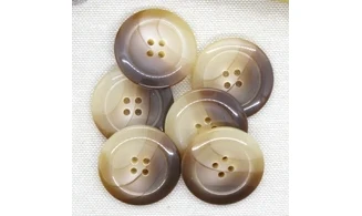 6 boutons / 28MM / Brun dégradé