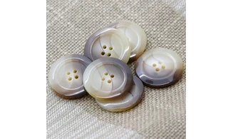 6 boutons / 28MM / Brun dégradé