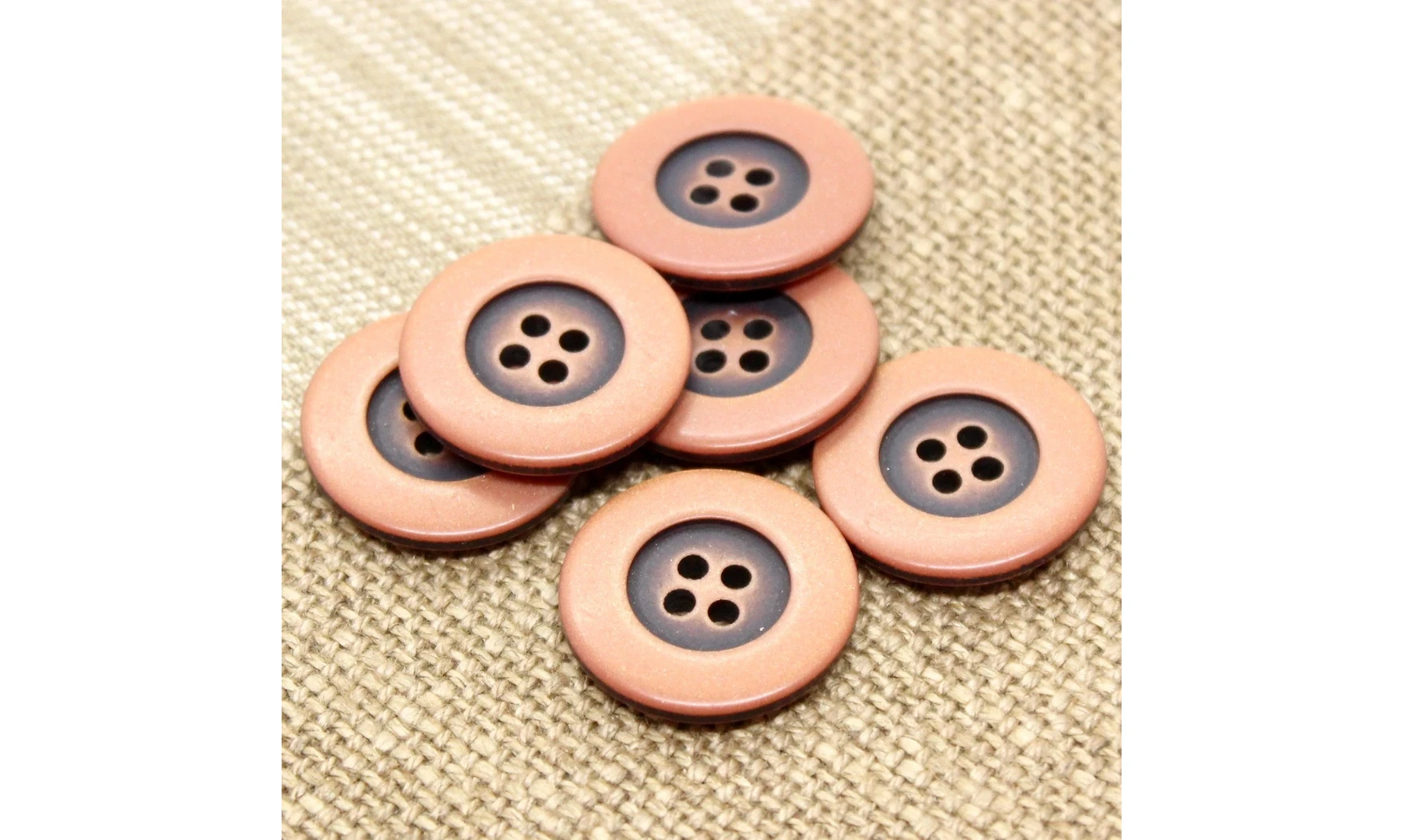 6 boutons / 23MM / Rose
