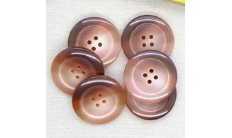 6 boutons / 30MM / Rose Corail dégradé