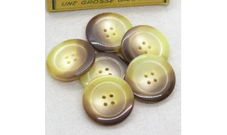 6 boutons / 30MM / Jaune Brun dégradé
