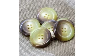 6 boutons / 30MM / Jaune Brun dégradé