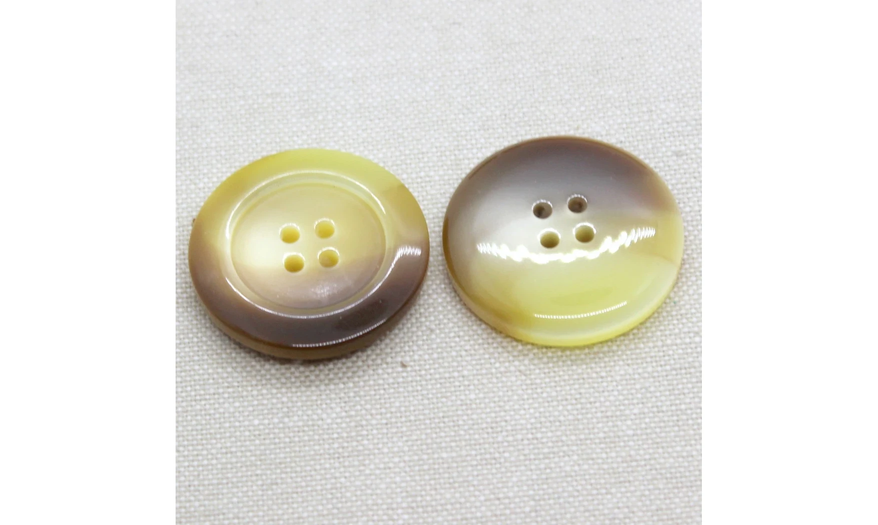 6 boutons / 30MM / Jaune Brun dégradé