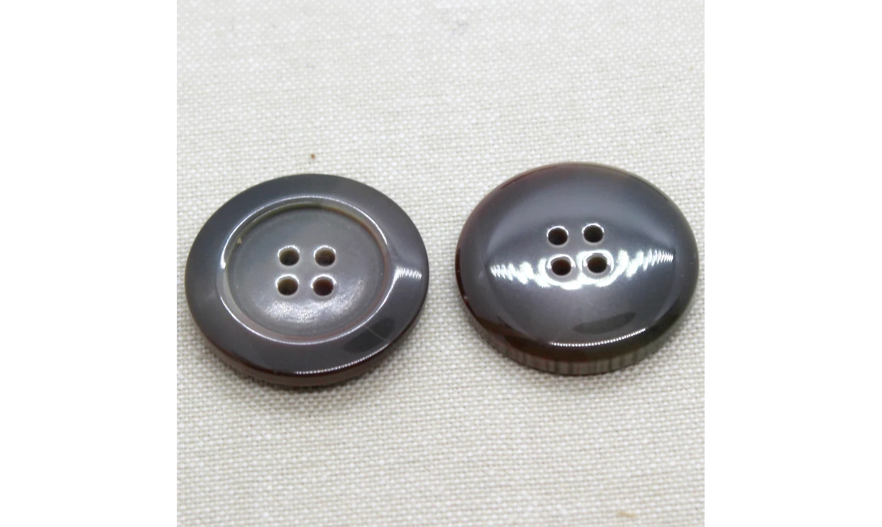 6 boutons / 30MM / Marron dégradé