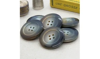 6 boutons / 30MM / Marron Gris dégradé