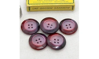 6 boutons / 30MM / Rouge dégradé