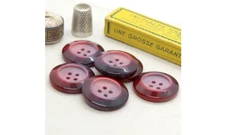 6 boutons / 30MM / Rouge dégradé