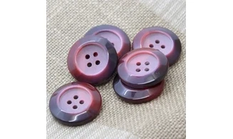 6 boutons / 30MM / Rouge dégradé