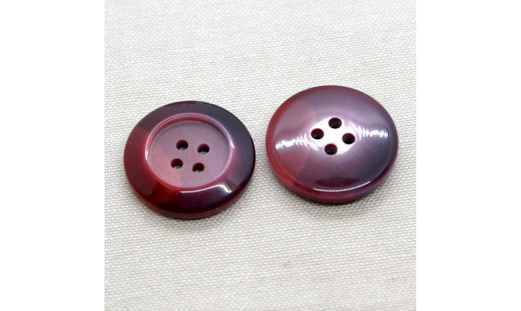 6 boutons / 30MM / Rouge dégradé