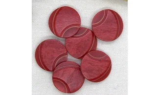 6 Boutons / 28MM / Rouge