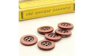 6 boutons / 20MM / Rose