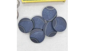 6 Boutons / 28MM / Bleu