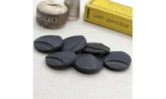 6 Boutons / 23MM / Bleu