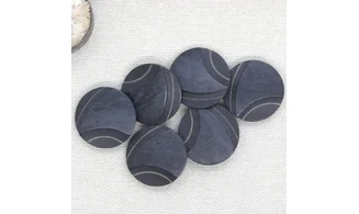 6 Boutons / 23MM / Bleu