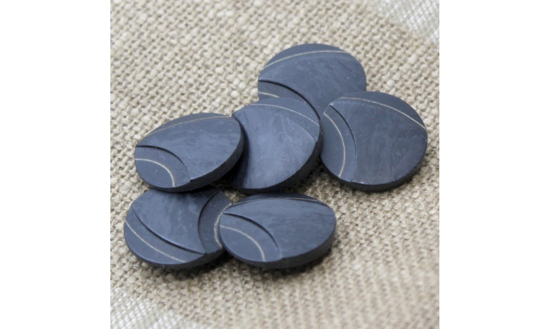 6 Boutons / 23MM / Bleu