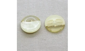 6 Boutons / 22MM / Jaune bicolore