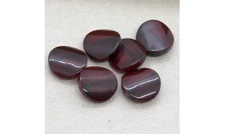 6 Boutons / 17MM / Rouge