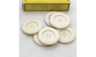 6 boutons / 34MM / Beige