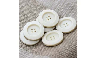 6 boutons / 34MM / Beige