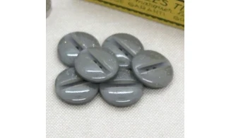 6 boutons / 18MM / Gris à paillettes