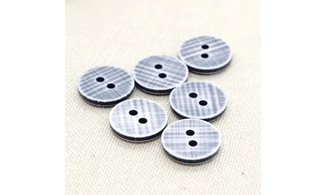 6 boutons / 15MM / Gris