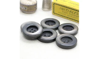 6 boutons / 27MM / Brun irisé