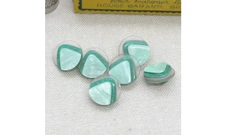 6 Boutons / 15MM / Triangle Vert