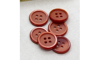 6 Boutons / 23MM / Rouge