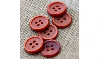 6 Boutons / 23MM / Rouge
